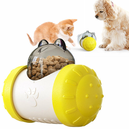 Interactive Slow Feeder Ball for Dogs & Cats – Treat Dispensing Fun Toy