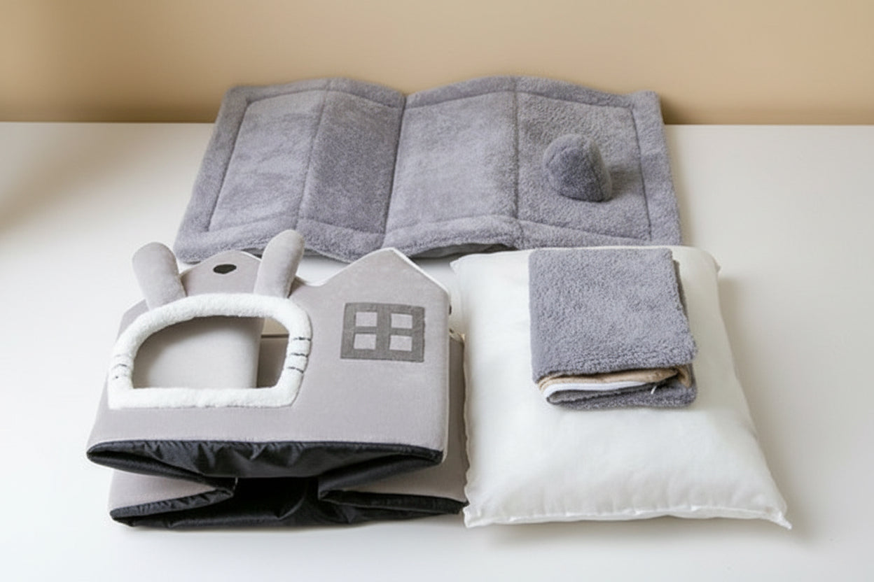 Removable Roof Plush Pet House