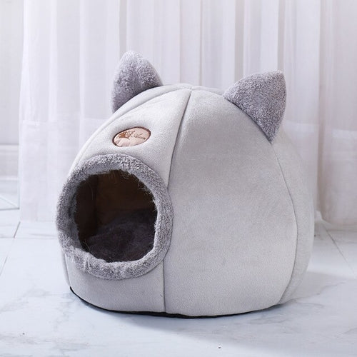 Cozy Cat Bed Cave – Soft Warm Pet House for Cats & Small Dogs
