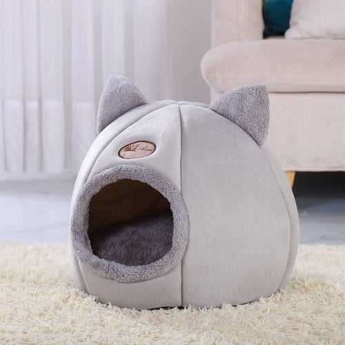 Cozy Cat Bed Cave – Soft Warm Pet House for Cats & Small Dogs