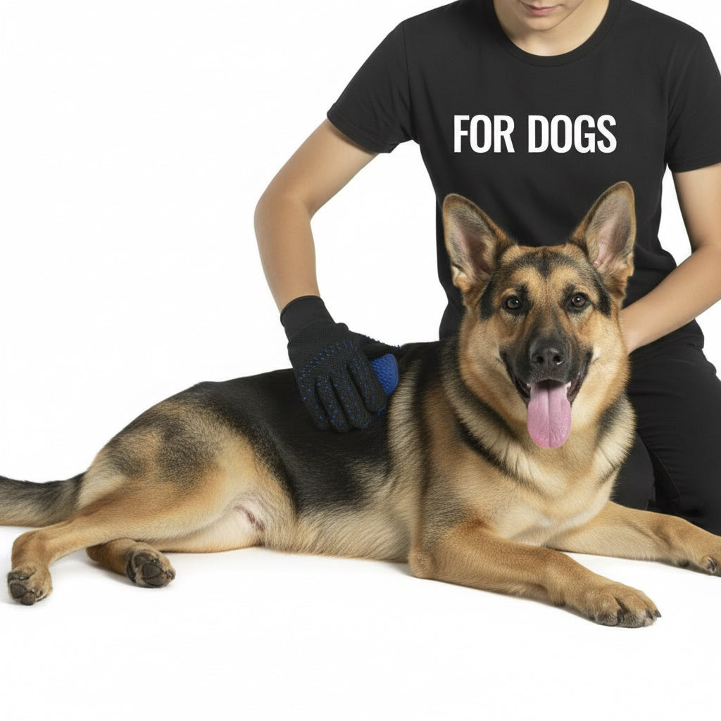 Pet Grooming Gloves Dog Brush Mitts Deshedding Hair Removal Massage