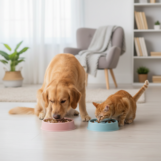 Choke-Free Slow Feeder Bowl – Healthy Eating for Dogs & Cats