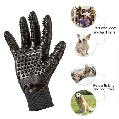 Pet Grooming Gloves – Deshedding & Massaging for Cats & Dogs