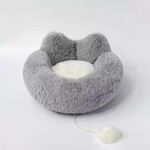Cozy Plush Pet Bed – Soft, Snuggly Bed for Cats & Small Dogs