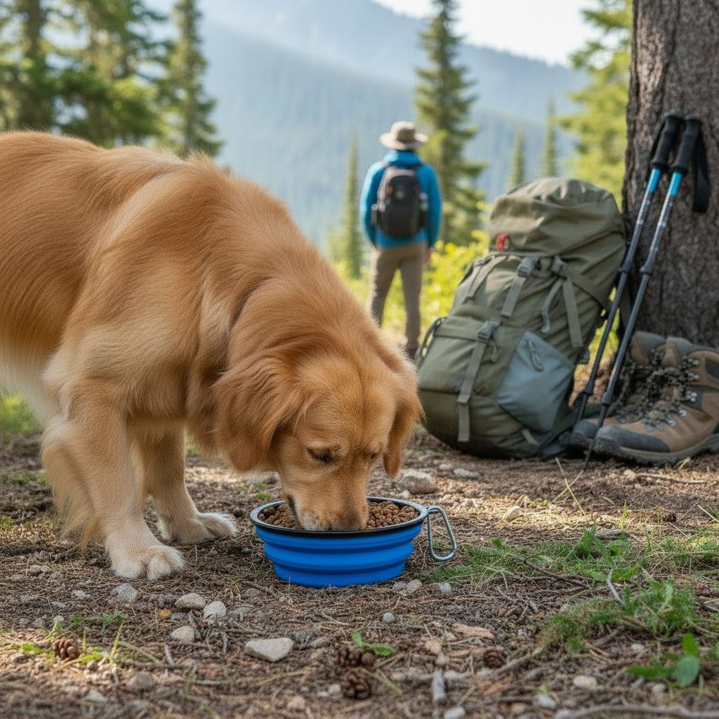 COLLAPSIBLE SILICONE TRAVEL PET BOWL