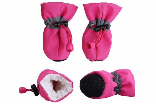 Dogs Winter Warm Shoes 4 PCS Set