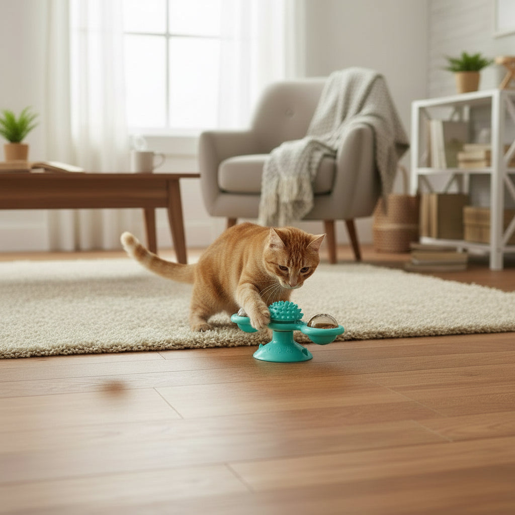 Whirling LED Cat Toy Balls – Fun & Active Play for Cats